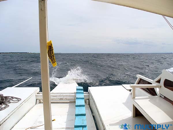Rough Waters of Hilutangan Channel, Cebu during Habagat Season